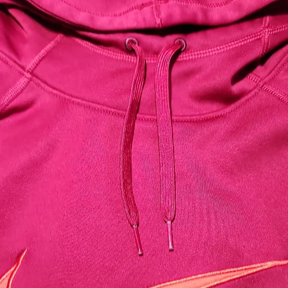 Nike Red and Orange Women's Hoodie - Picture 5 of 6